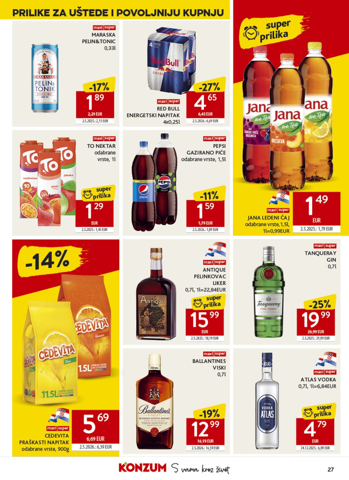 Stranica 27. Konzum kataloga - Tjedna Akcija od 01.07.2026
