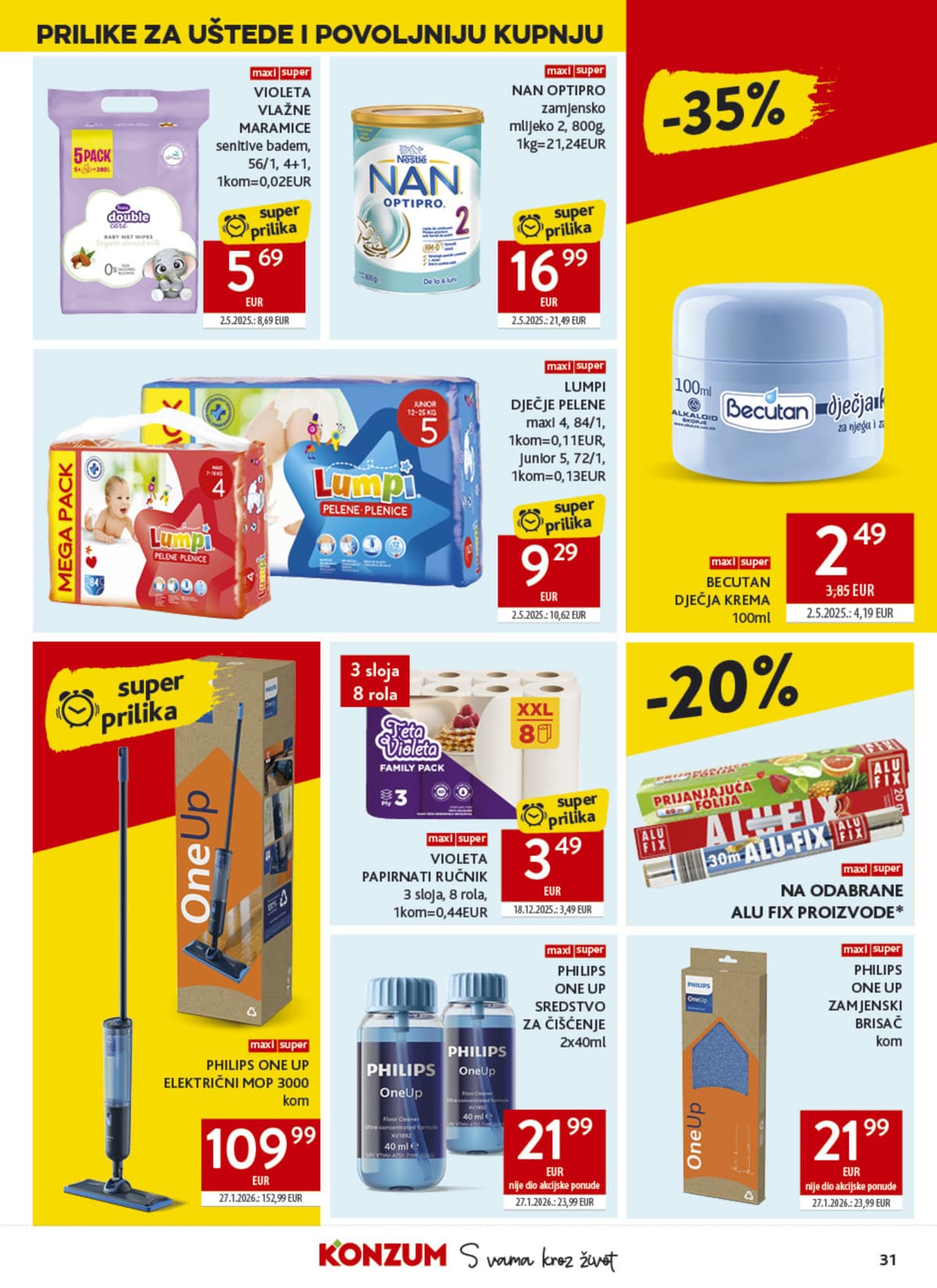 Stranica 31. Konzum kataloga - Tjedna Akcija od 01.07.2026