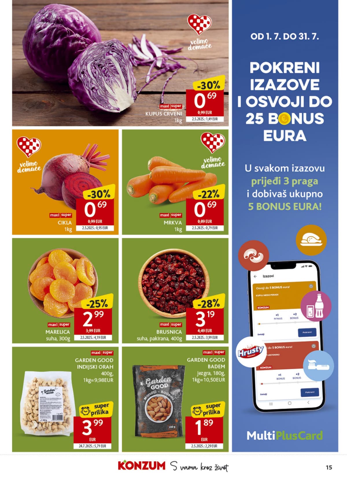 Stranica 15. Konzum kataloga - Tjedna Akcija od 16.07.2026