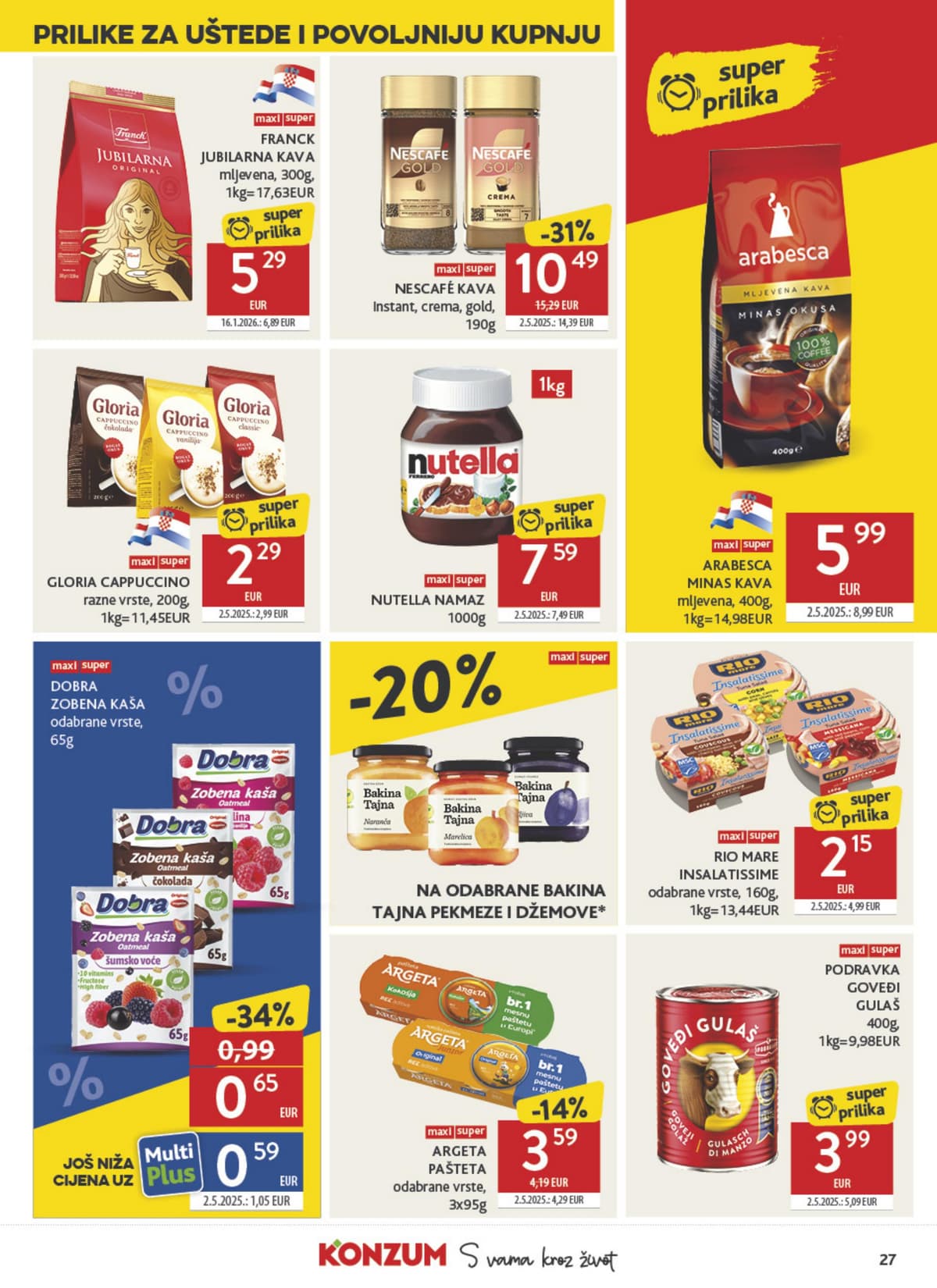 Stranica 27. Konzum kataloga - Tjedna Akcija od 16.07.2026