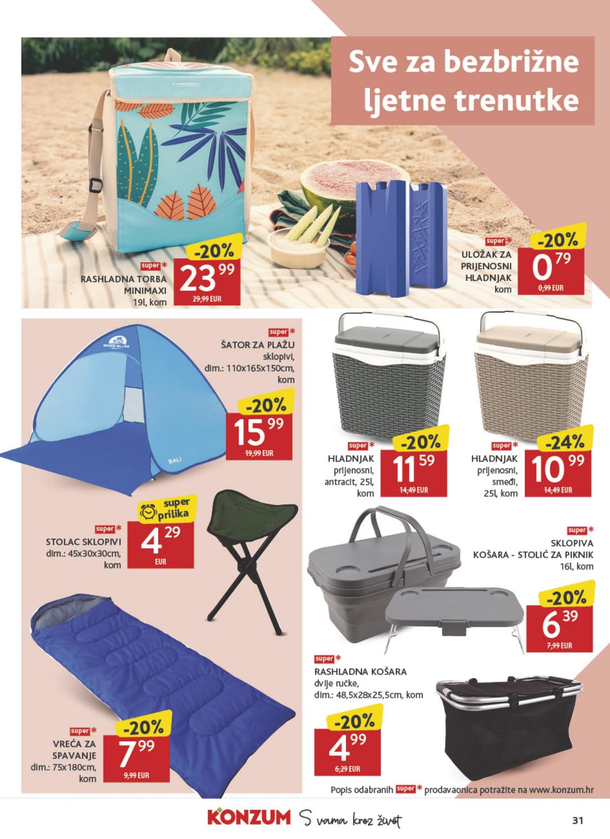 Stranica 31. Konzum kataloga - Tjedna Akcija od 16.07.2026