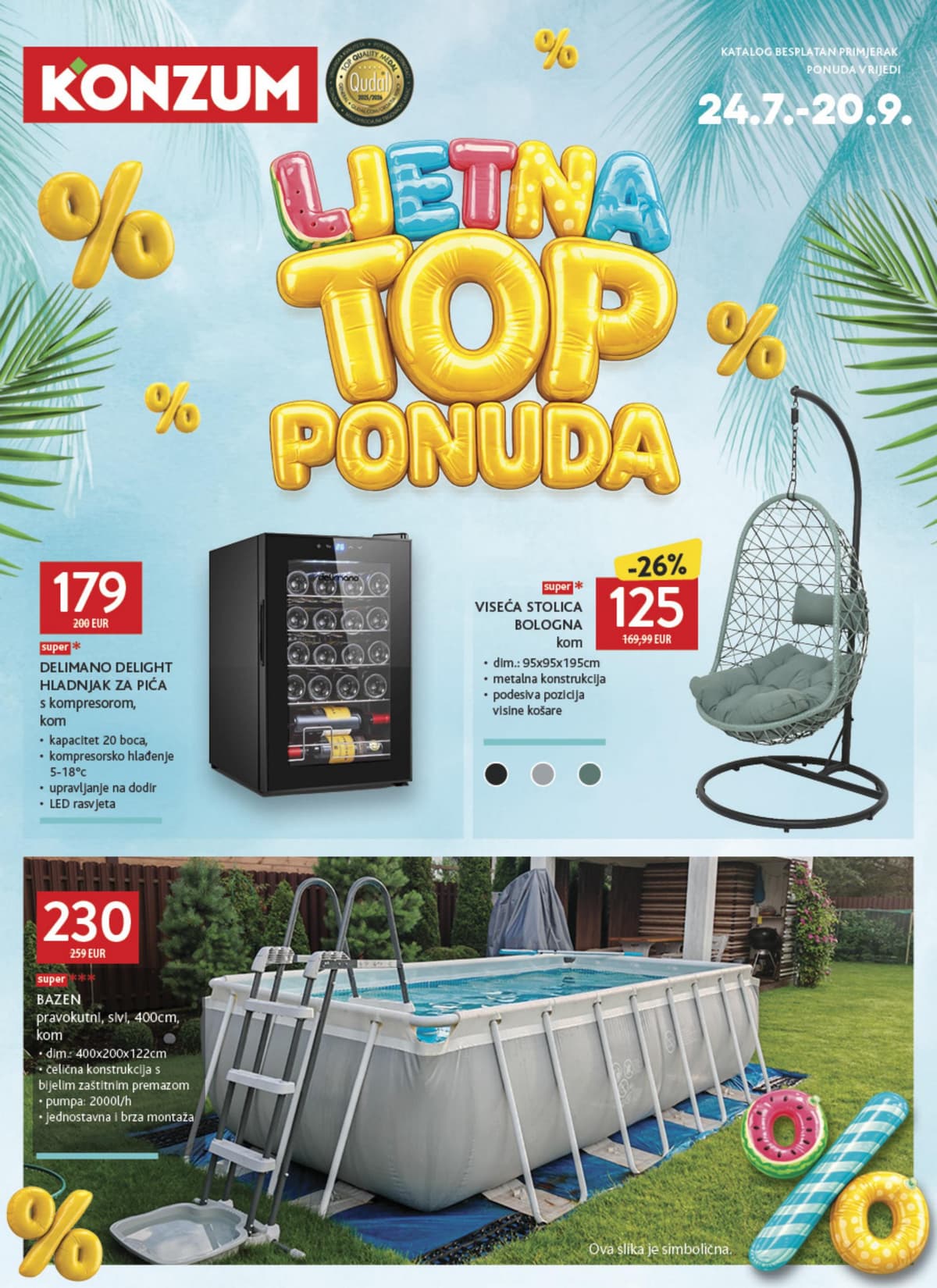 Stranica 1. Konzum kataloga - Ljetna Top Ponuda od 31.07.2026.