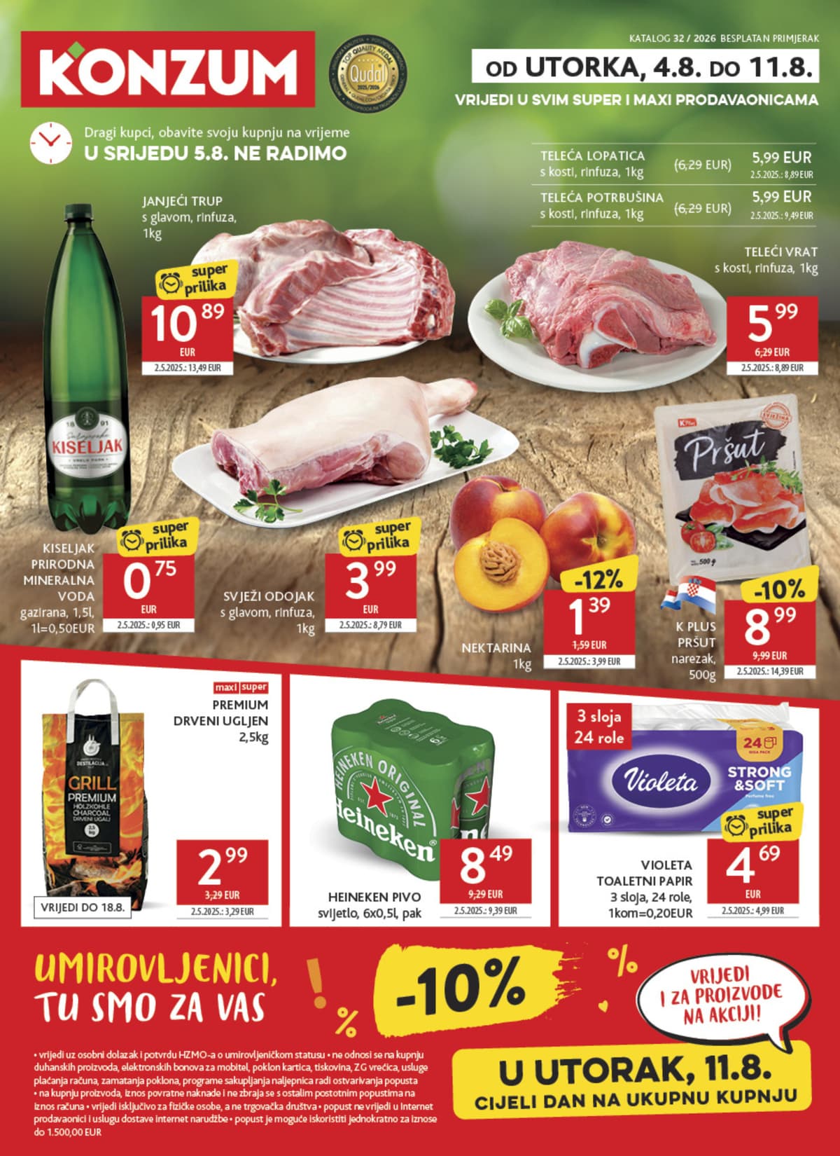 Stranica 1. Konzum kataloga - Tjedna Akcija od 02.08.2026.