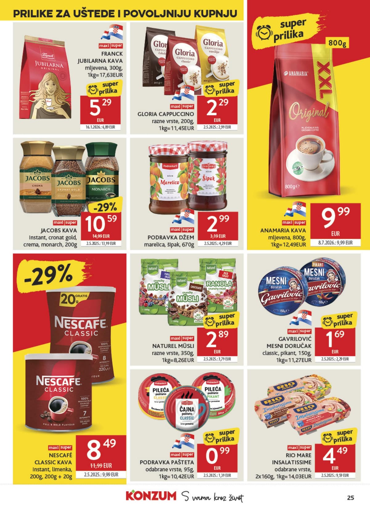Stranica 25. Konzum kataloga - Tjedna Akcija od 12.08.2026.