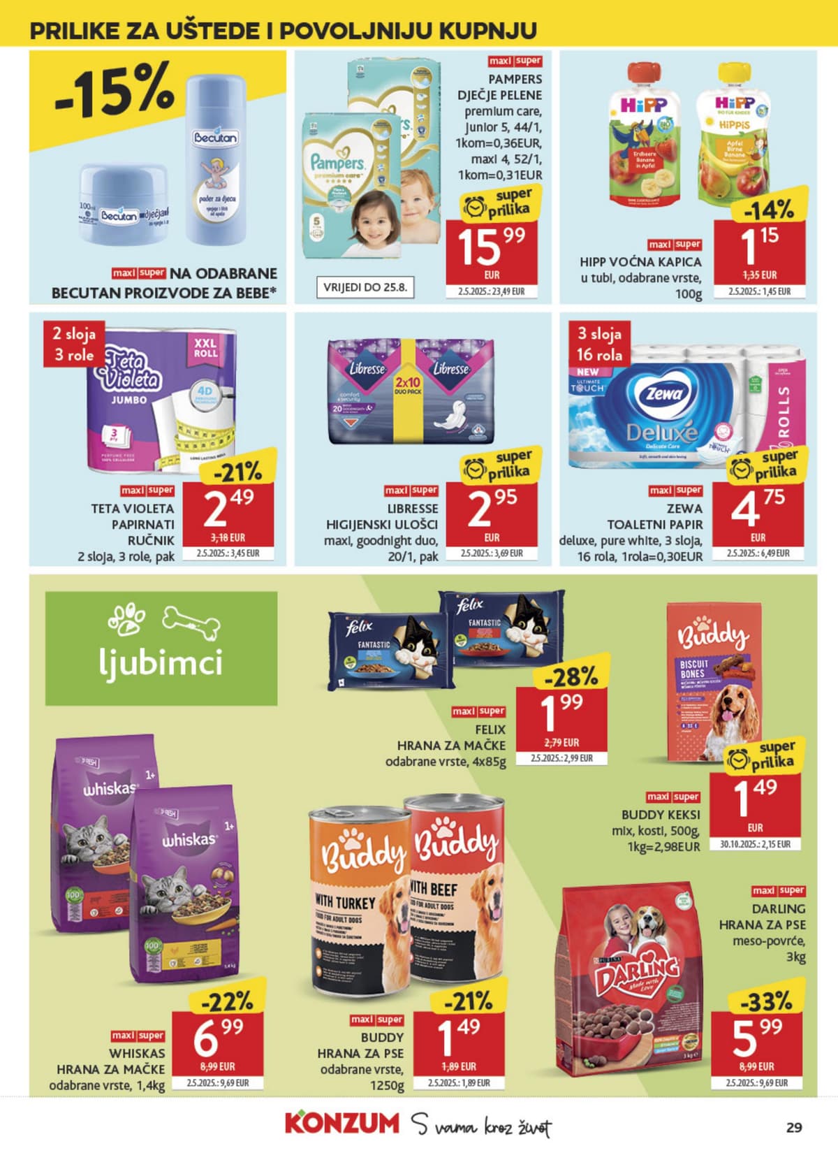 Stranica 29. Konzum kataloga - Tjedna Akcija od 12.08.2026.