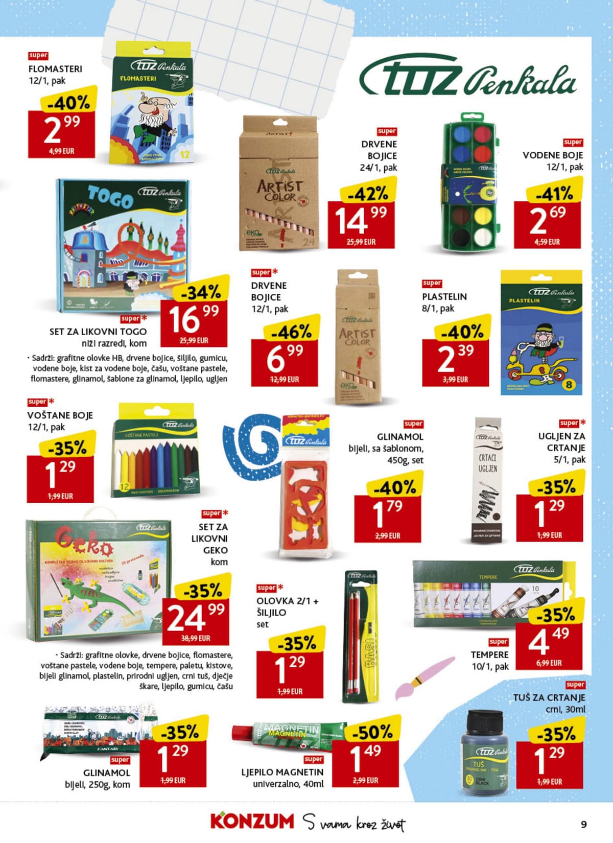 Stranica 9. Konzum kataloga - Povratak u školu 2026 od 14.08.2026.