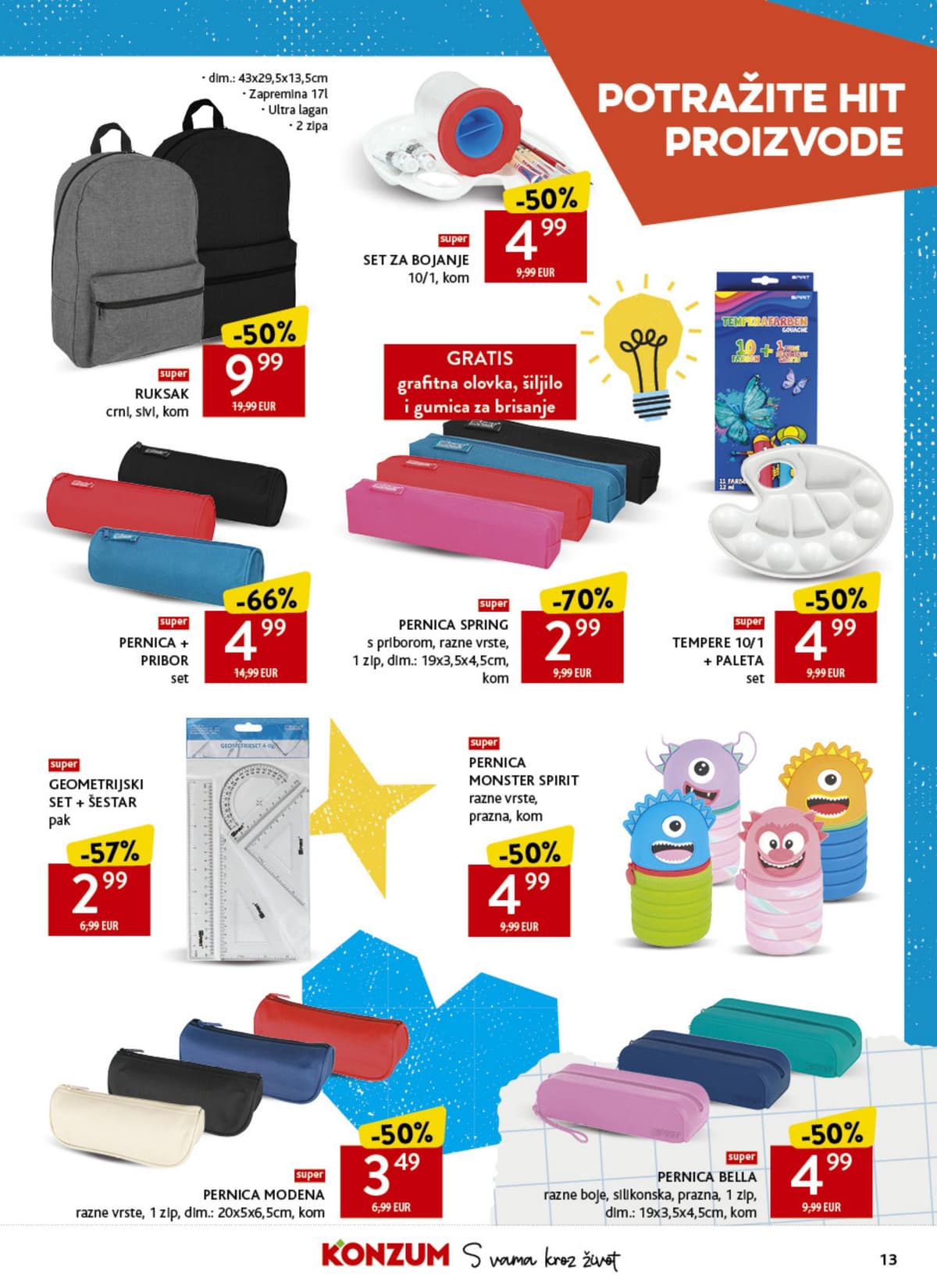 Stranica 13. Konzum kataloga - Povratak u školu 2026