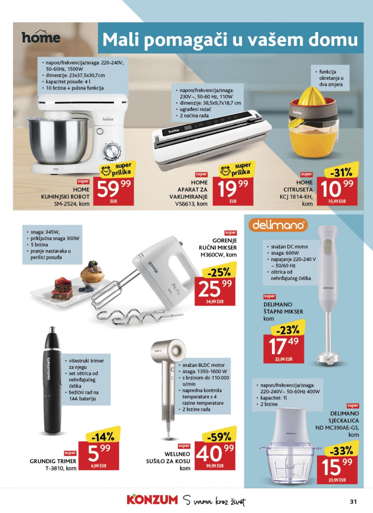 Stranica 31. Konzum kataloga - Tjedna Akcija od 17.08.2026.