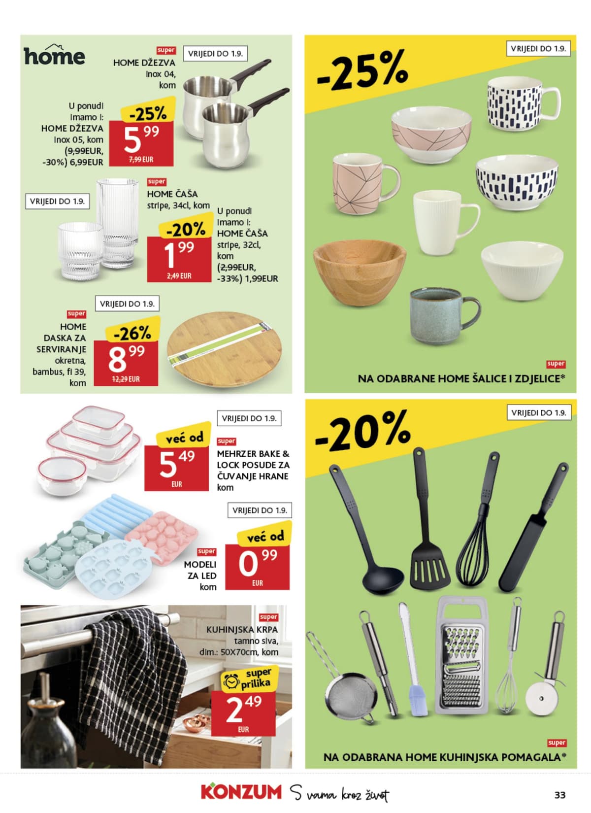 Stranica 33. Konzum kataloga - Tjedna Akcija od 17.08.2026.