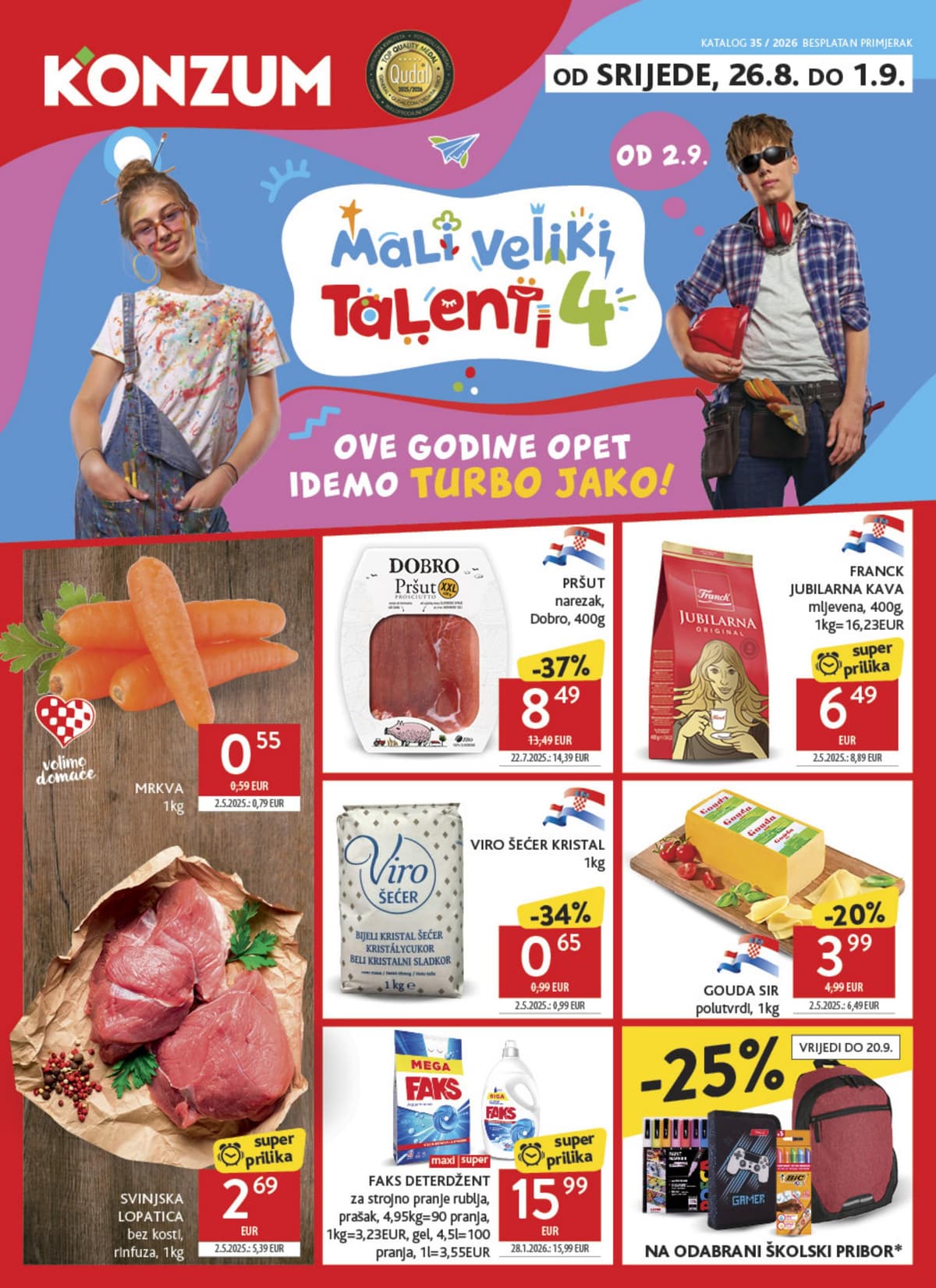 Stranica 1. Konzum kataloga - Tjedna Akcija od 24.08.2026.