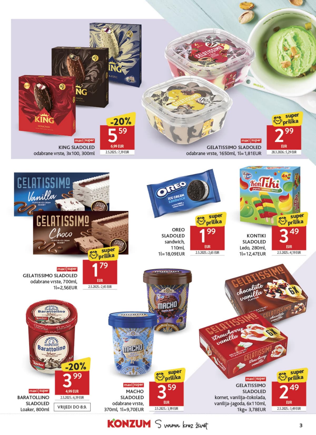 Stranica 3. Konzum kataloga - Tjedna Akcija od 24.08.2026.