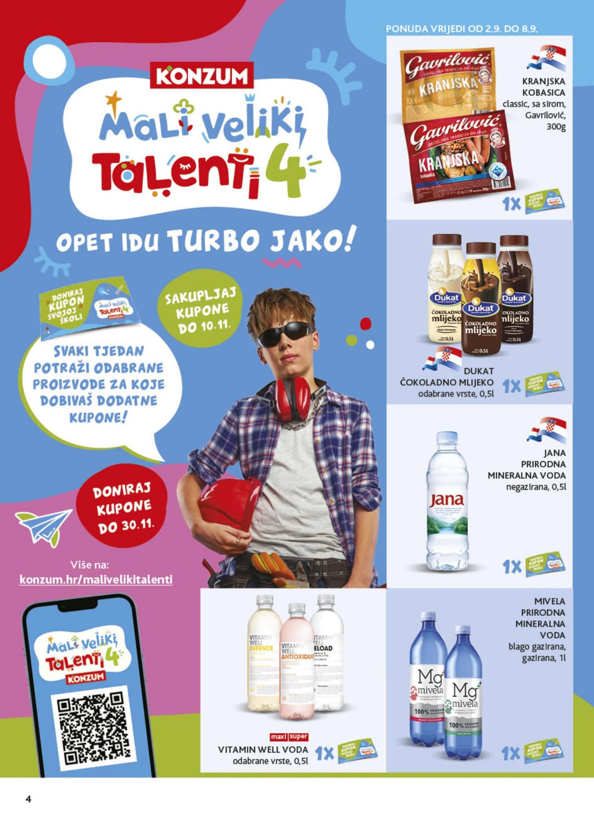 Stranica 4. Konzum kataloga - Tjedna Akcija od 01.09.2026.