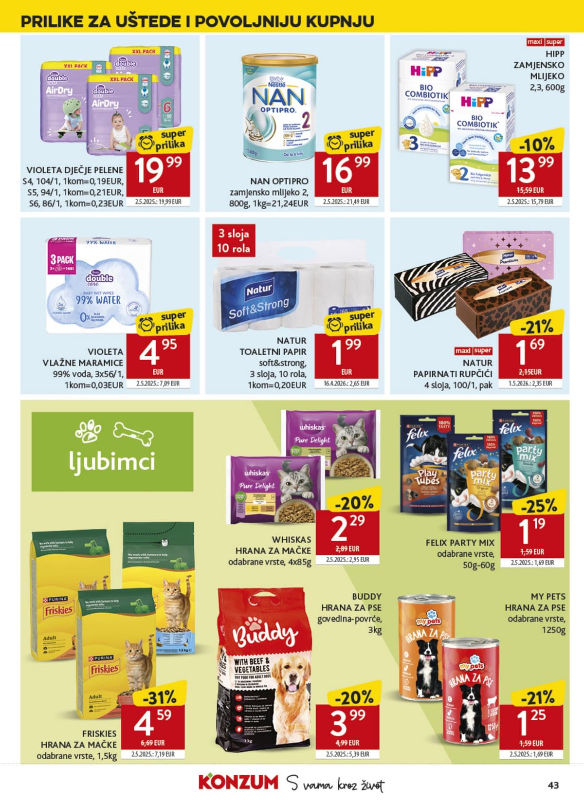 Stranica 43. Konzum kataloga - Tjedna Akcija od 06.09.2026.