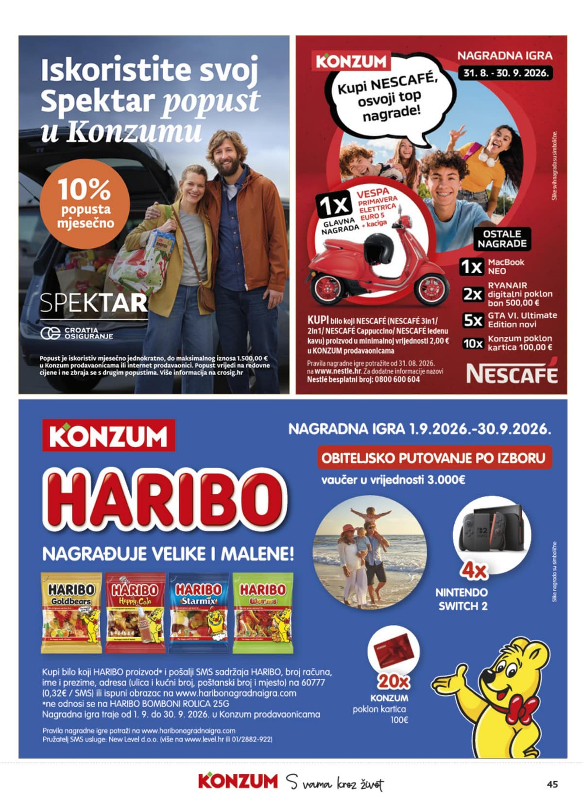 Stranica 45. Konzum kataloga - Tjedna Akcija od 06.09.2026.