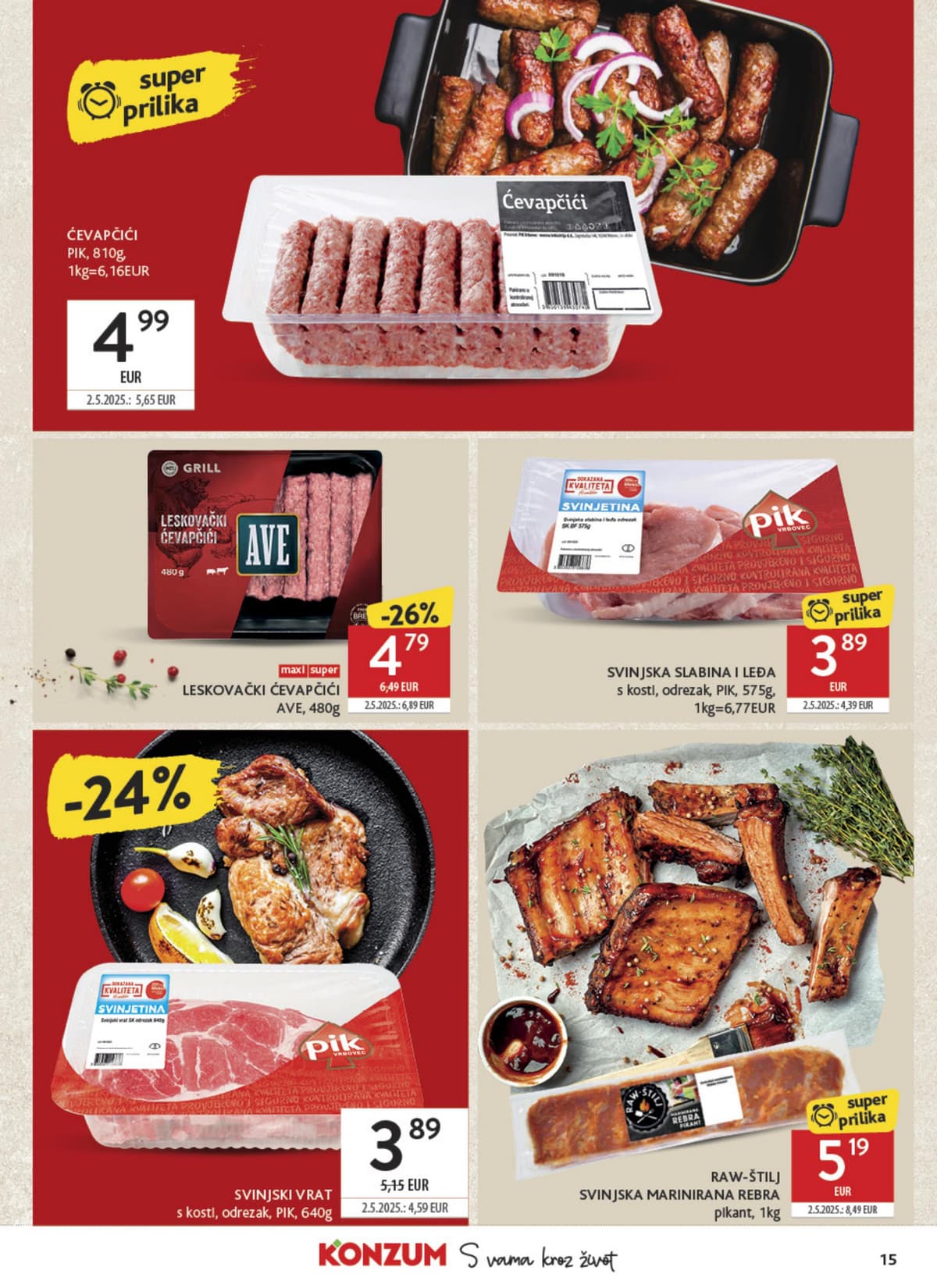 Stranica 15. Konzum kataloga - Tjedna Akcija od 16.10.2026.