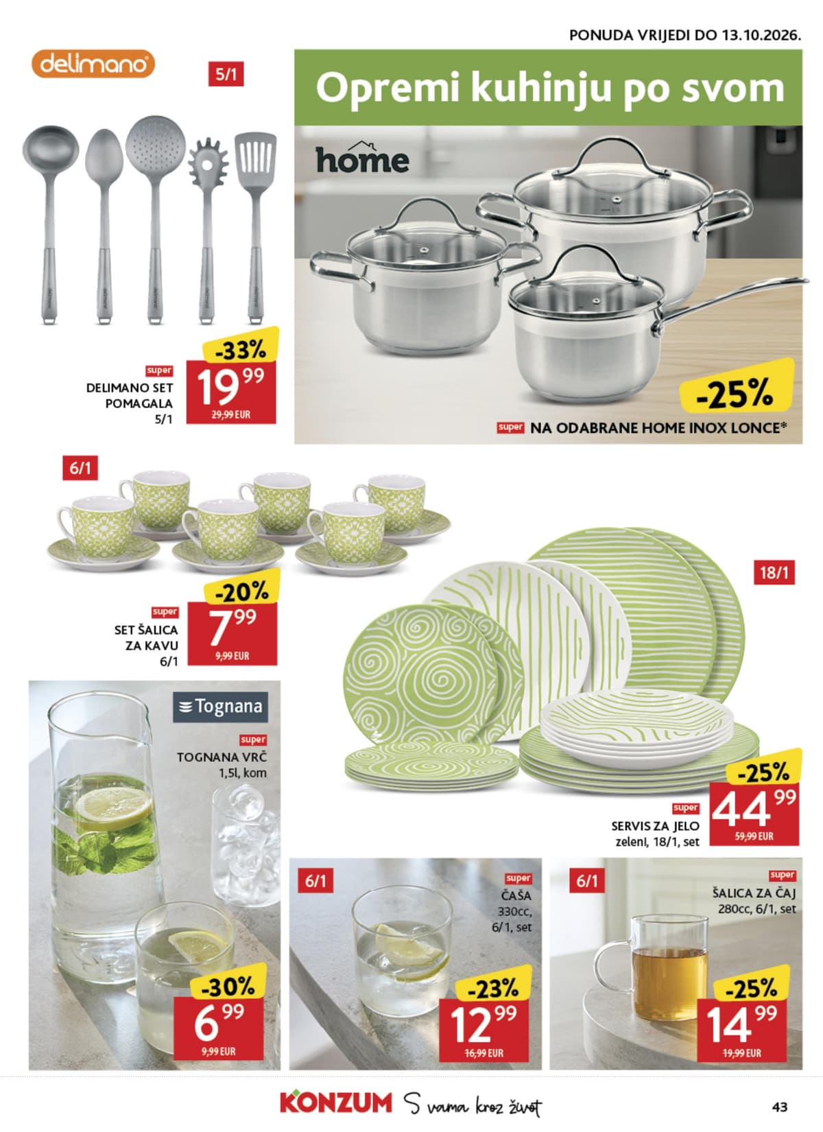 Stranica 43. Konzum kataloga - Tjedna Akcija od 16.10.2026.
