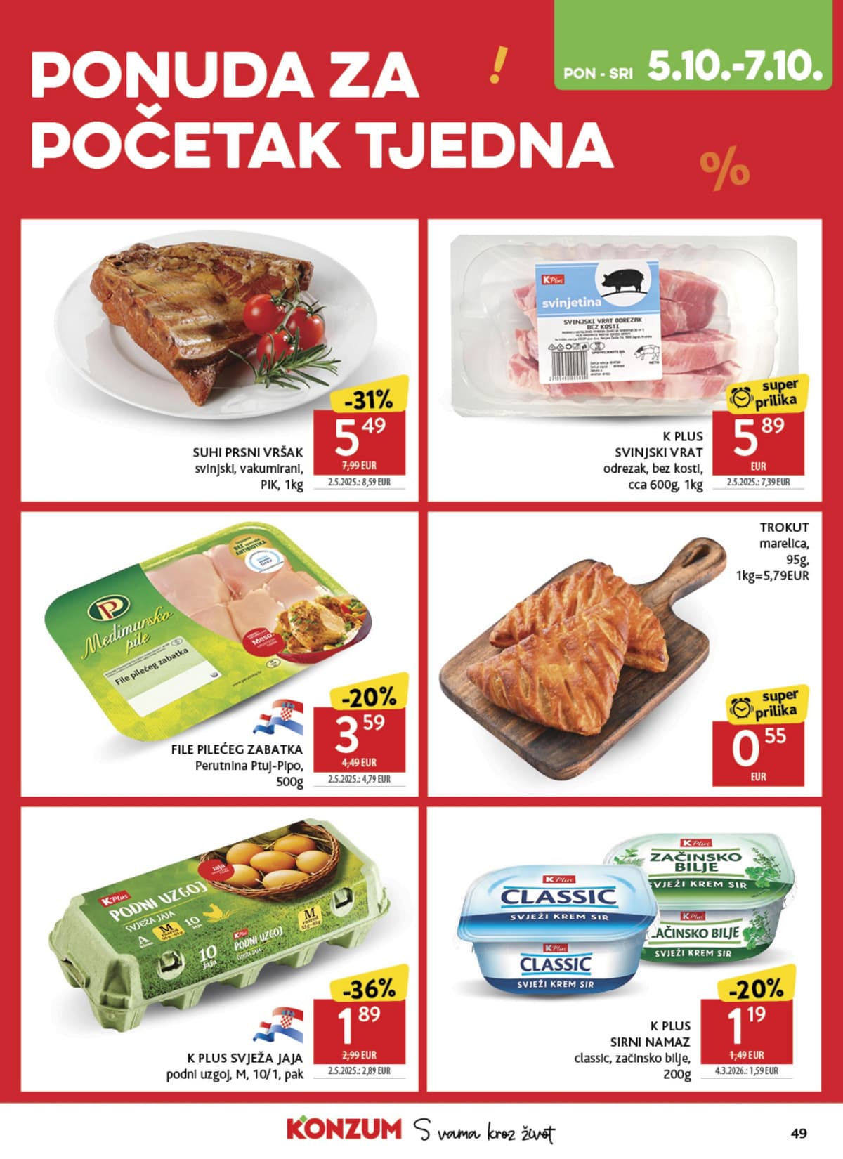 Stranica 49. Konzum kataloga - Tjedna Akcija od 16.10.2026.