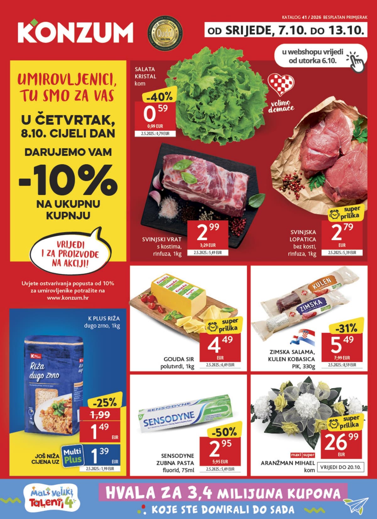 Stranica 1. Konzum kataloga - Tjedna Akcija od 16.10.2026.