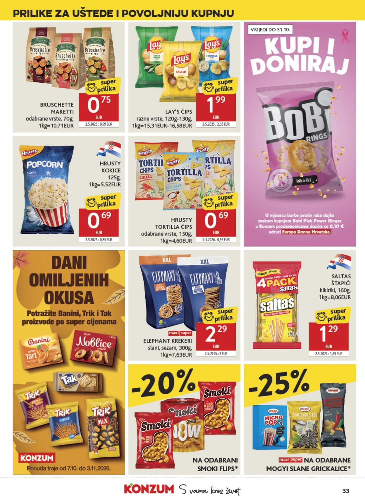 Stranica 33. Konzum kataloga - Tjedna Akcija od 16.10.2026.