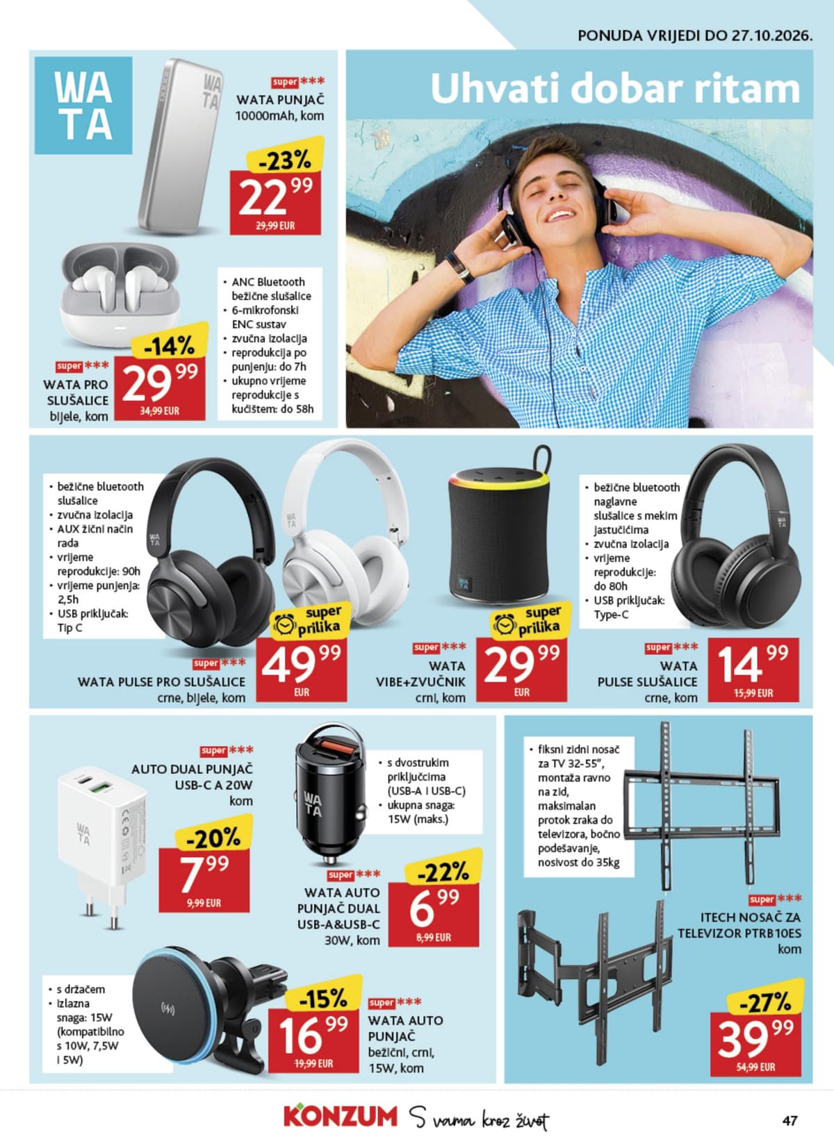 Stranica 47. Konzum kataloga - Tjedna Akcija od 16.10.2026.