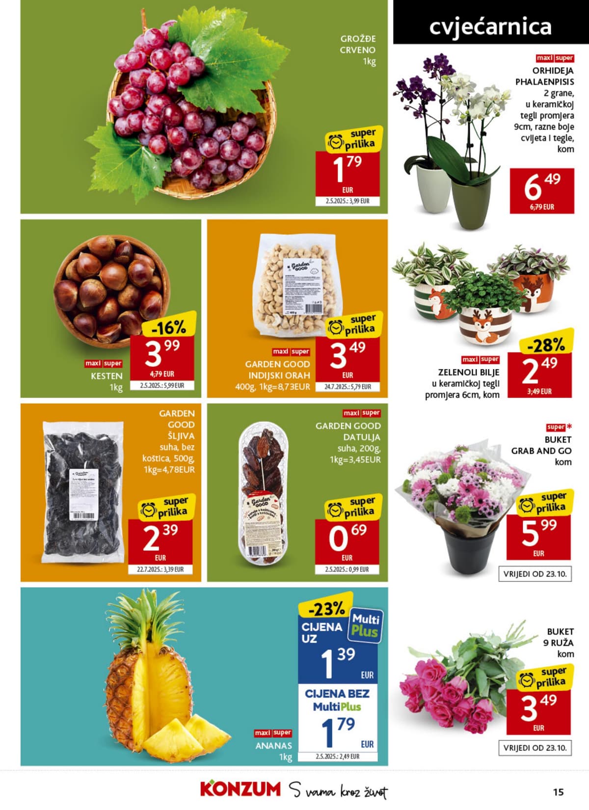 Stranica 15. Konzum kataloga - Tjedna Akcija od 17.10.2026.
