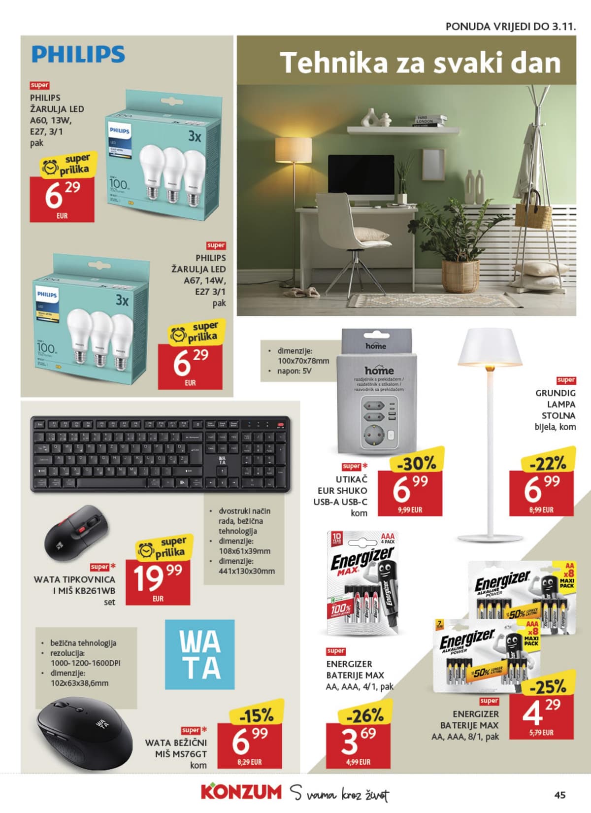 Stranica 45. Konzum kataloga - Tjedna Akcija od 17.10.2026.