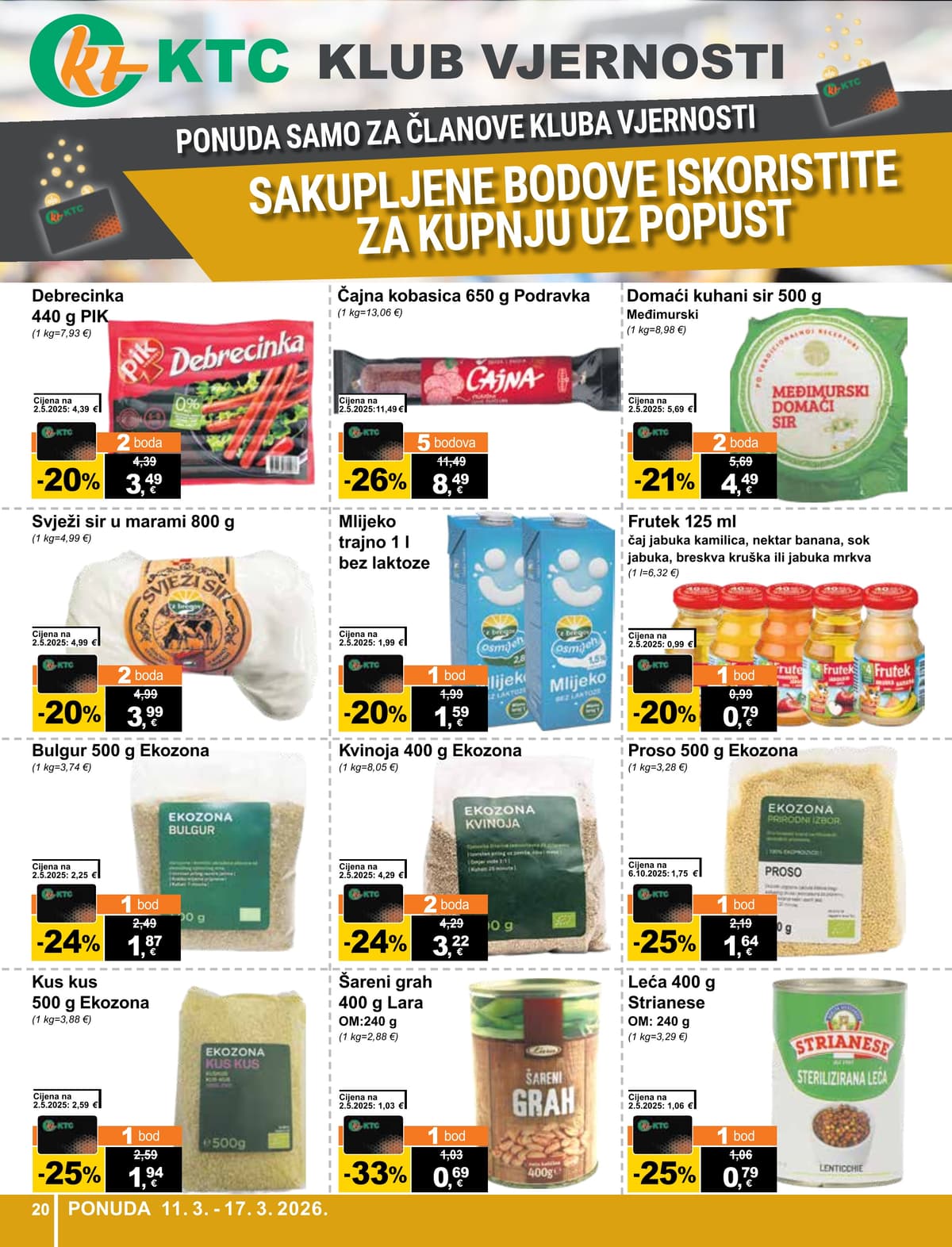 Stranica 20. KTC kataloga - Tjedna Akcija od 15.03.2026.