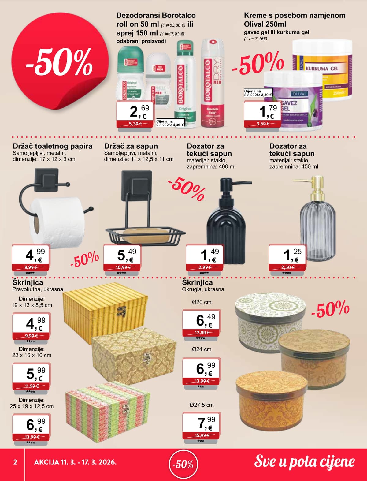 Stranica 2. KTC kataloga - Sve u Pola Cijene od 15.03.2026.