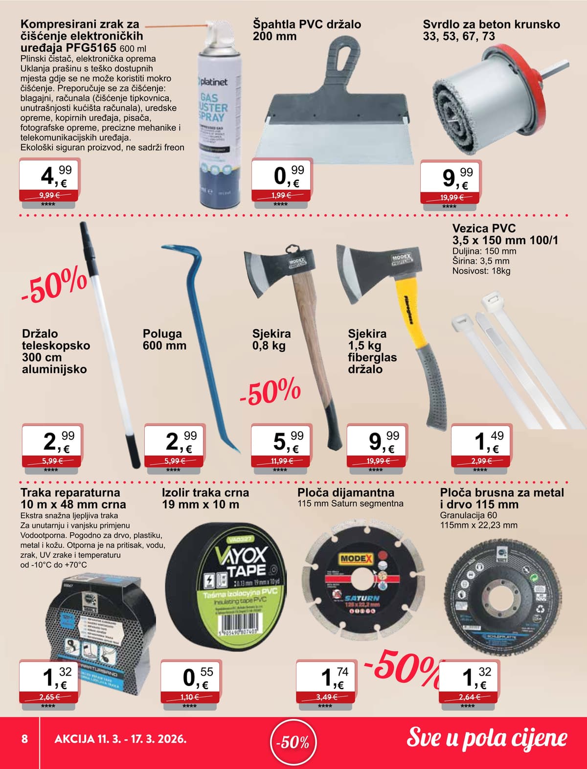 Stranica 8. KTC kataloga - Sve u Pola Cijene od 15.03.2026.