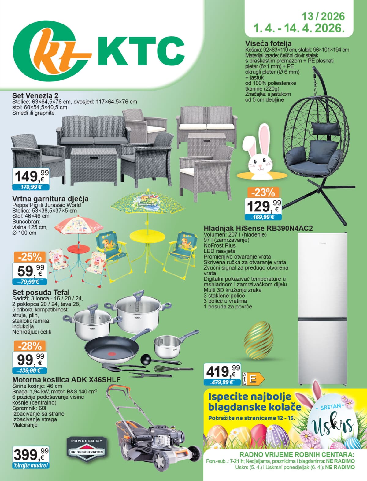 Stranica 1. KTC kataloga - Tehnika i Posuđe od 31.03.2026.
