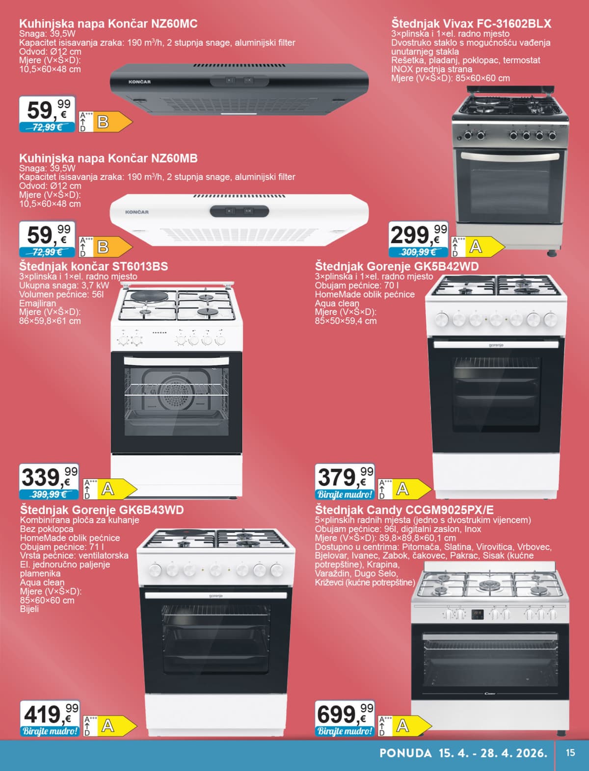 Stranica 15. KTC kataloga - Tehnika i Posuđe od 14.04.2026.