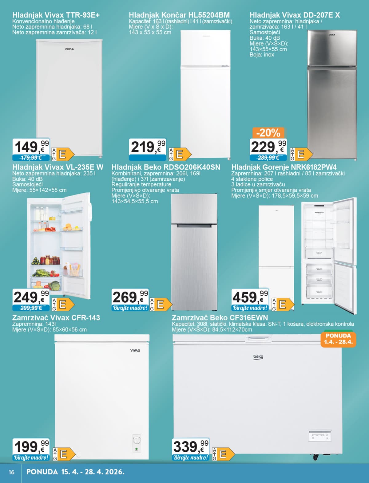 Stranica 16. KTC kataloga - Tehnika i Posuđe od 14.04.2026.