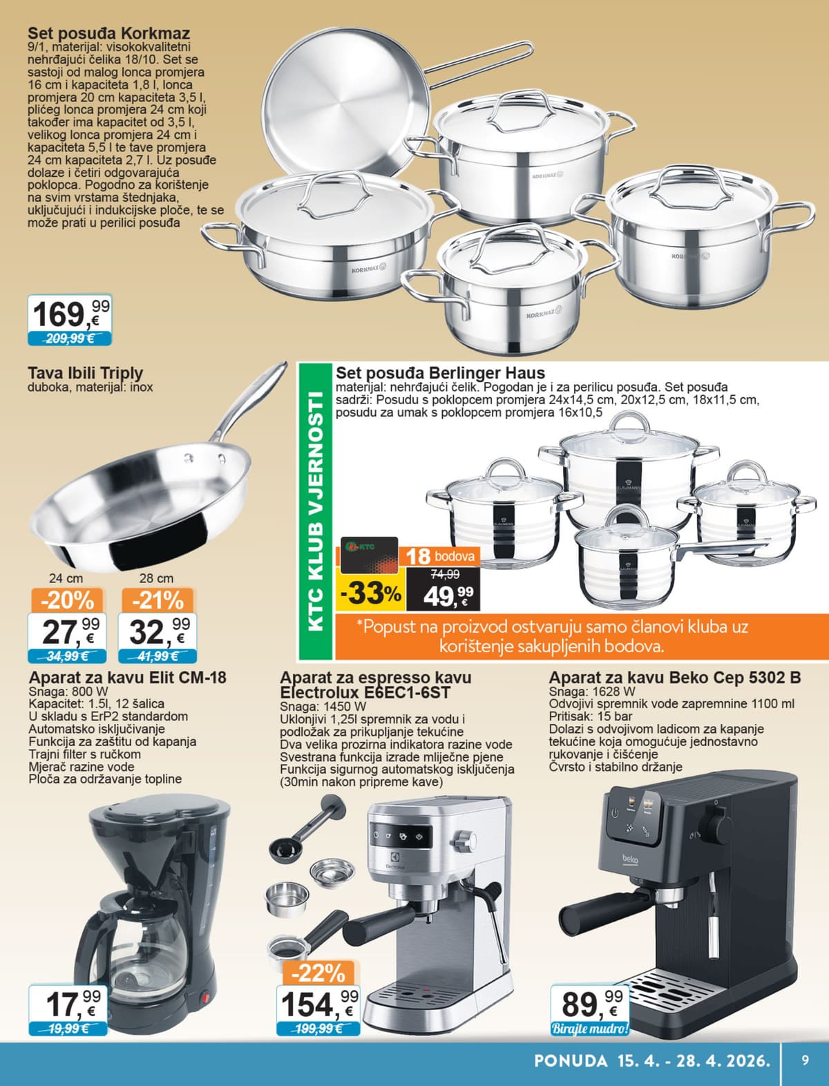 Stranica 9. KTC kataloga - Tehnika i Posuđe od 14.04.2026.