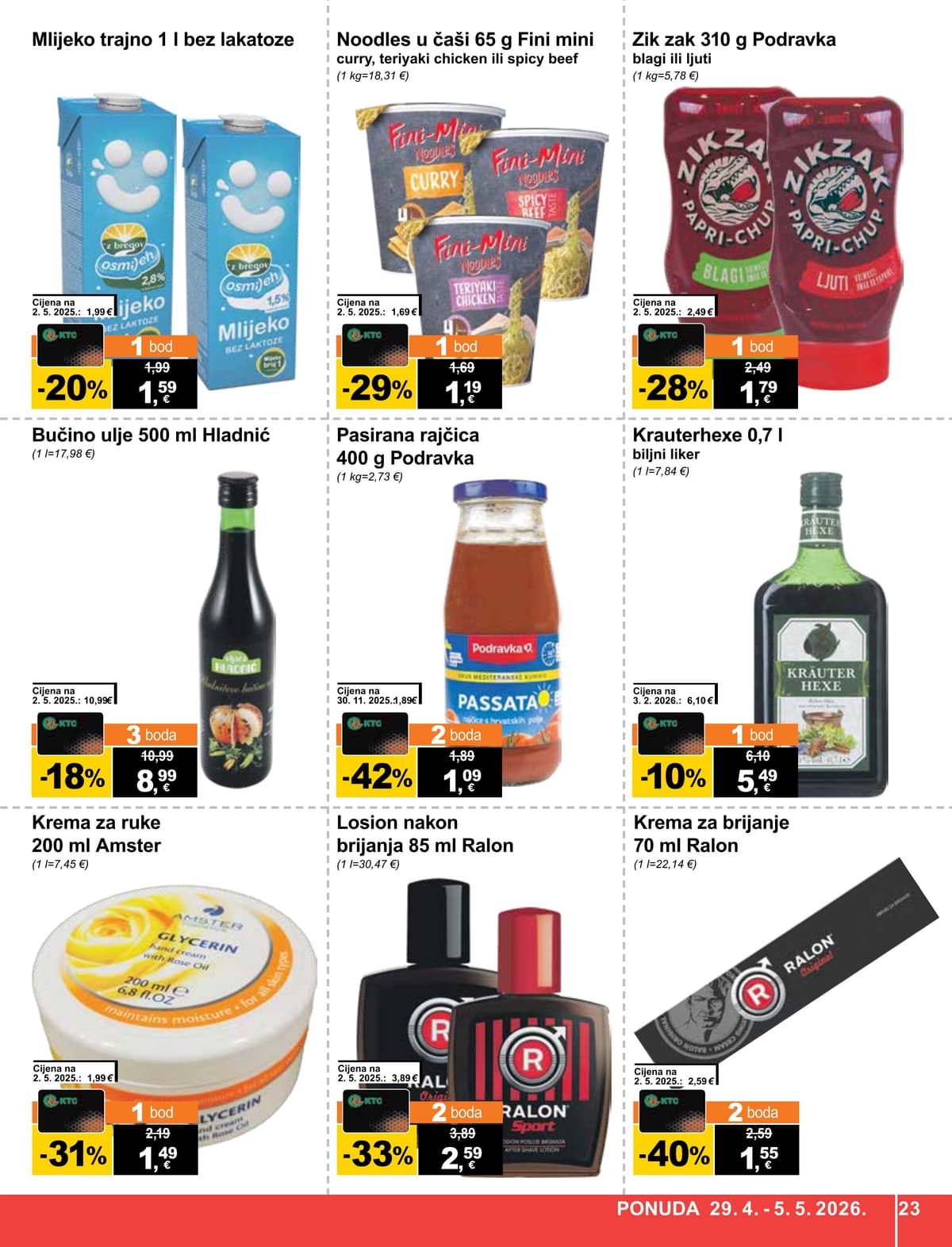 Stranica 23. KTC kataloga - Tjedna Akcija od 27.04.2026.