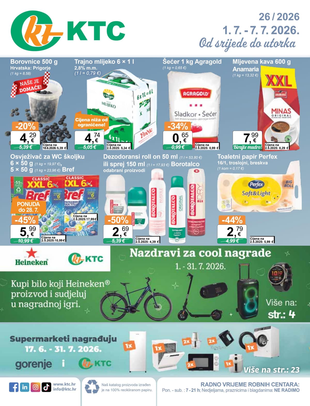 Stranica 1. KTC kataloga - Tjedna Akcija od 30.06.2026