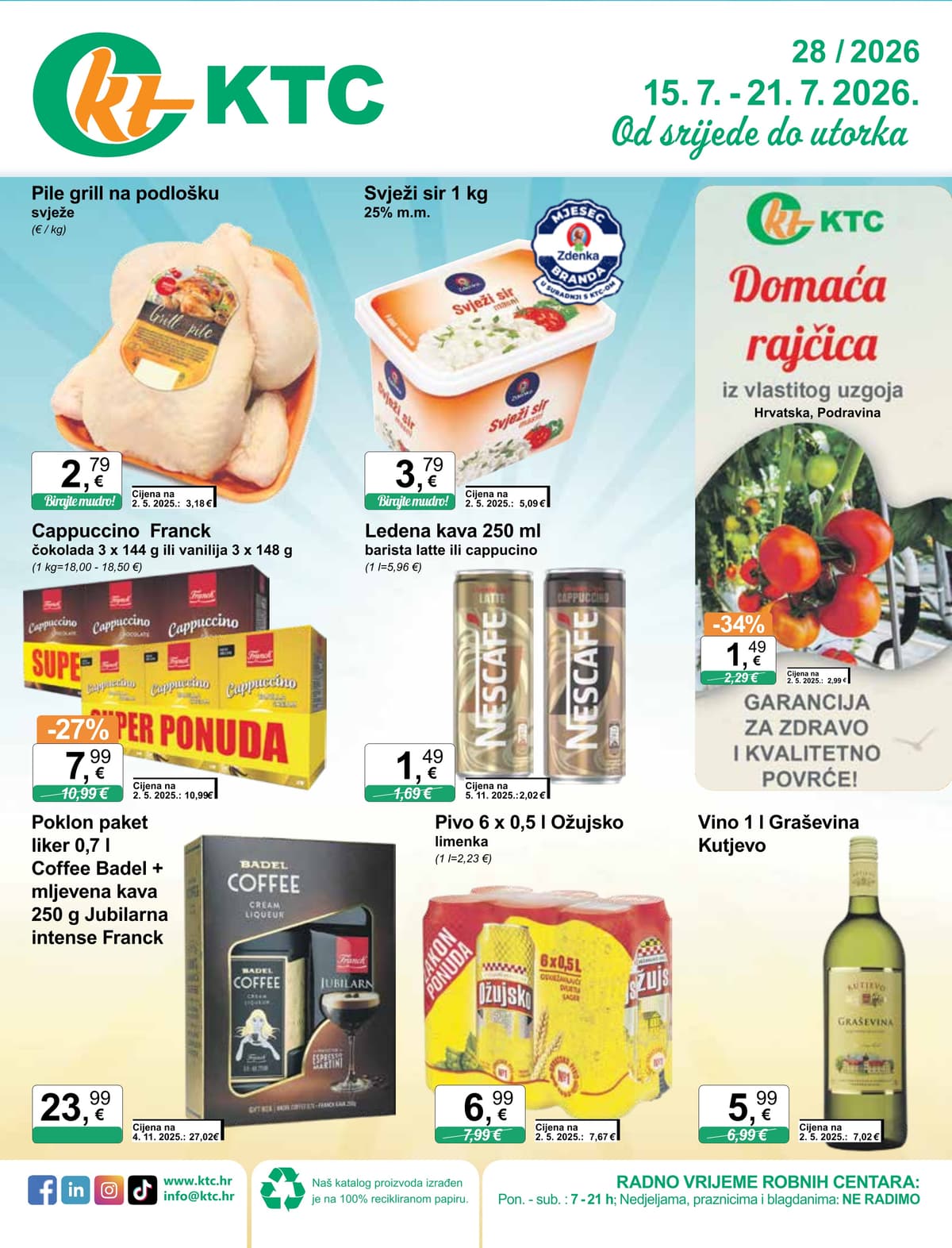 Stranica 1. KTC kataloga - Tjedna Akcija od 16.07.2026