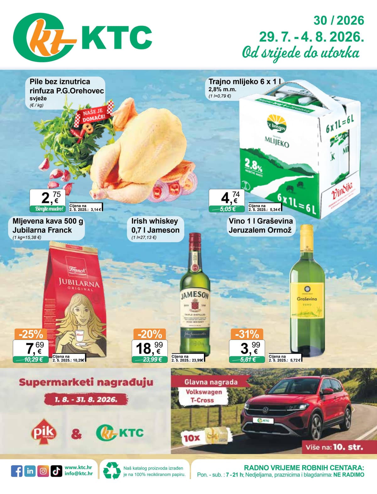 Stranica 1. KTC kataloga - Tjedna Akcija od 27.07.2026.