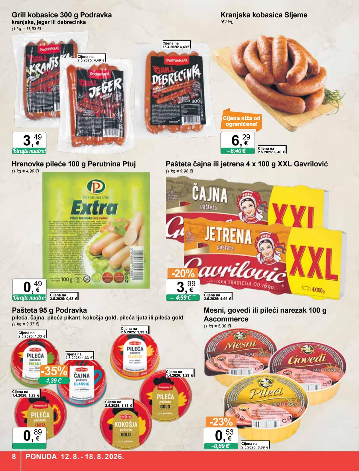 Stranica 8. KTC kataloga - Tjedna Akcija od 12.08.2026.