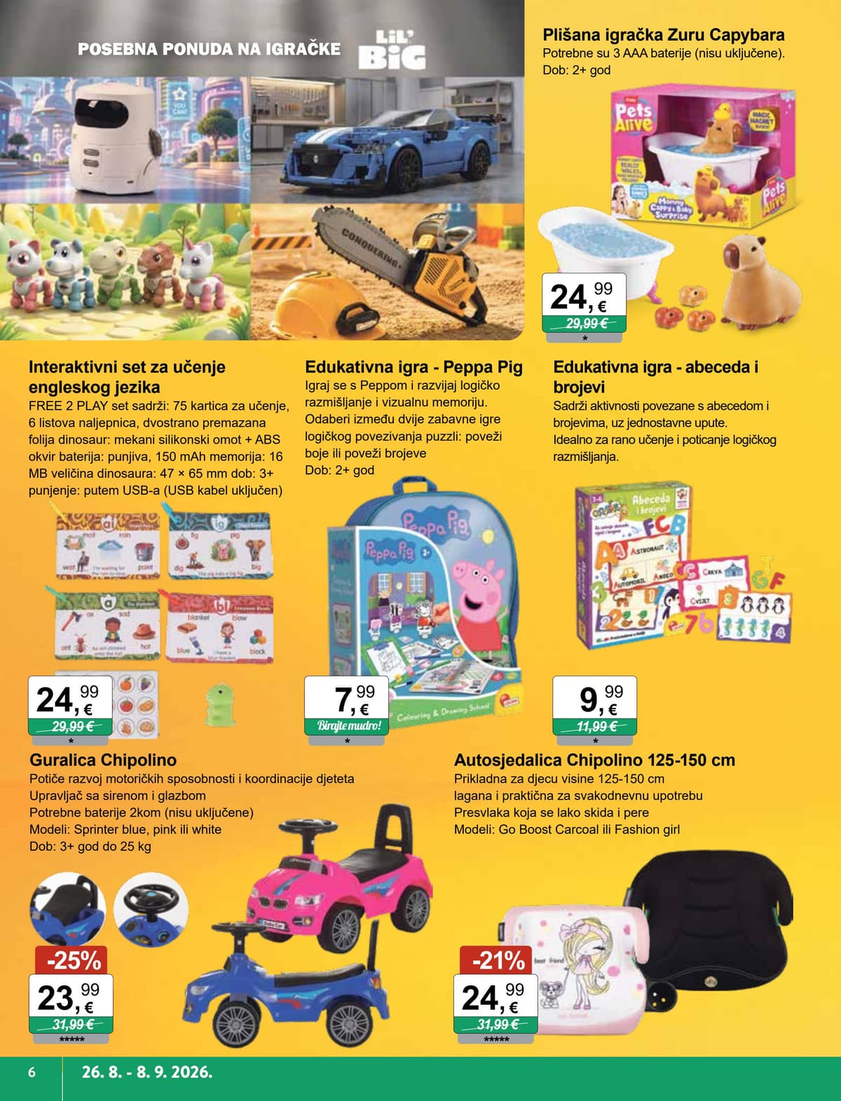 Stranica 6. KTC kataloga - Igračke i tekstil od 24.08.2026.