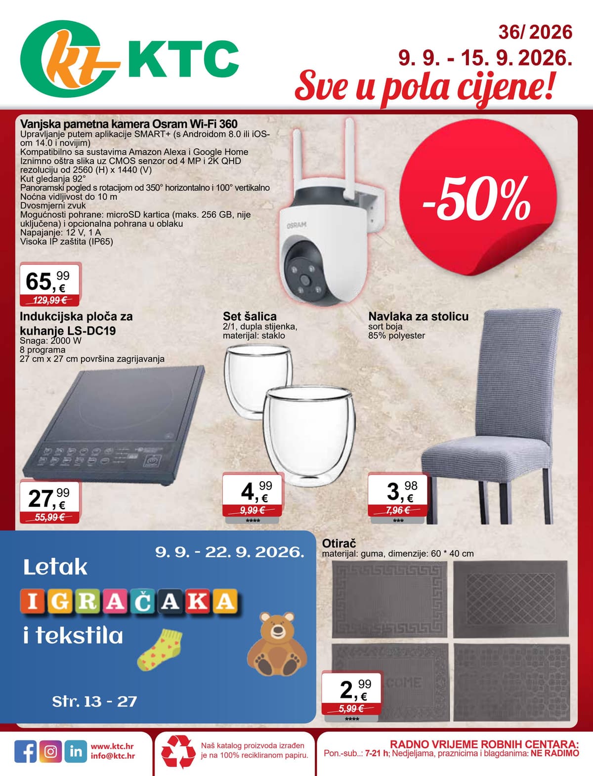Stranica 1. KTC kataloga - Sve u pola cijene
