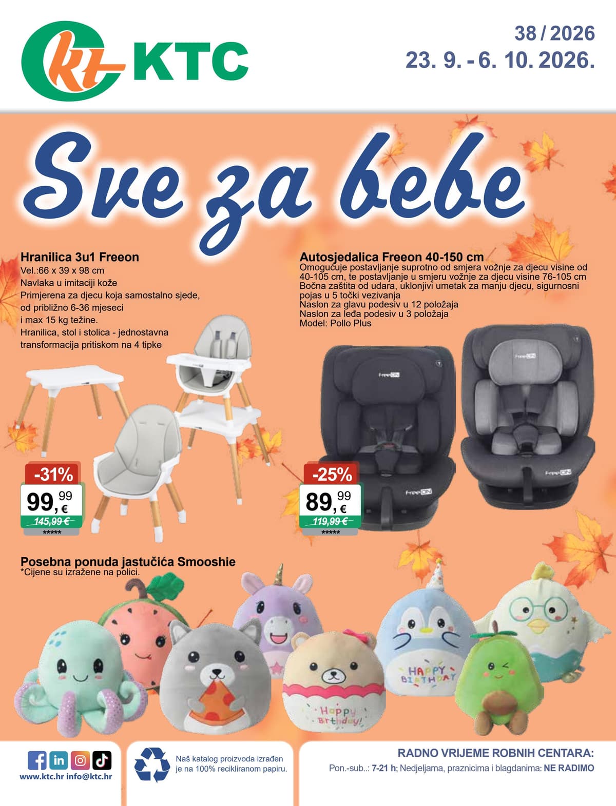 Stranica 1. KTC kataloga - Sve za bebe od 20.09.2026.
