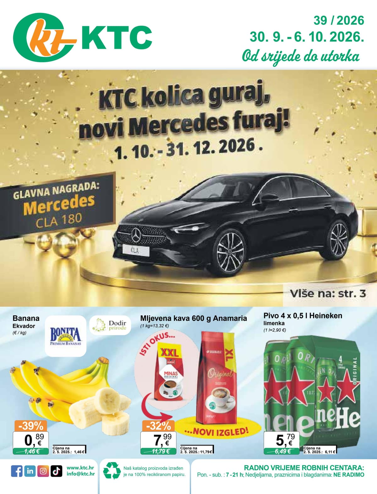 Stranica 1. KTC kataloga - Tjedna Akcija od 16.10.2026.