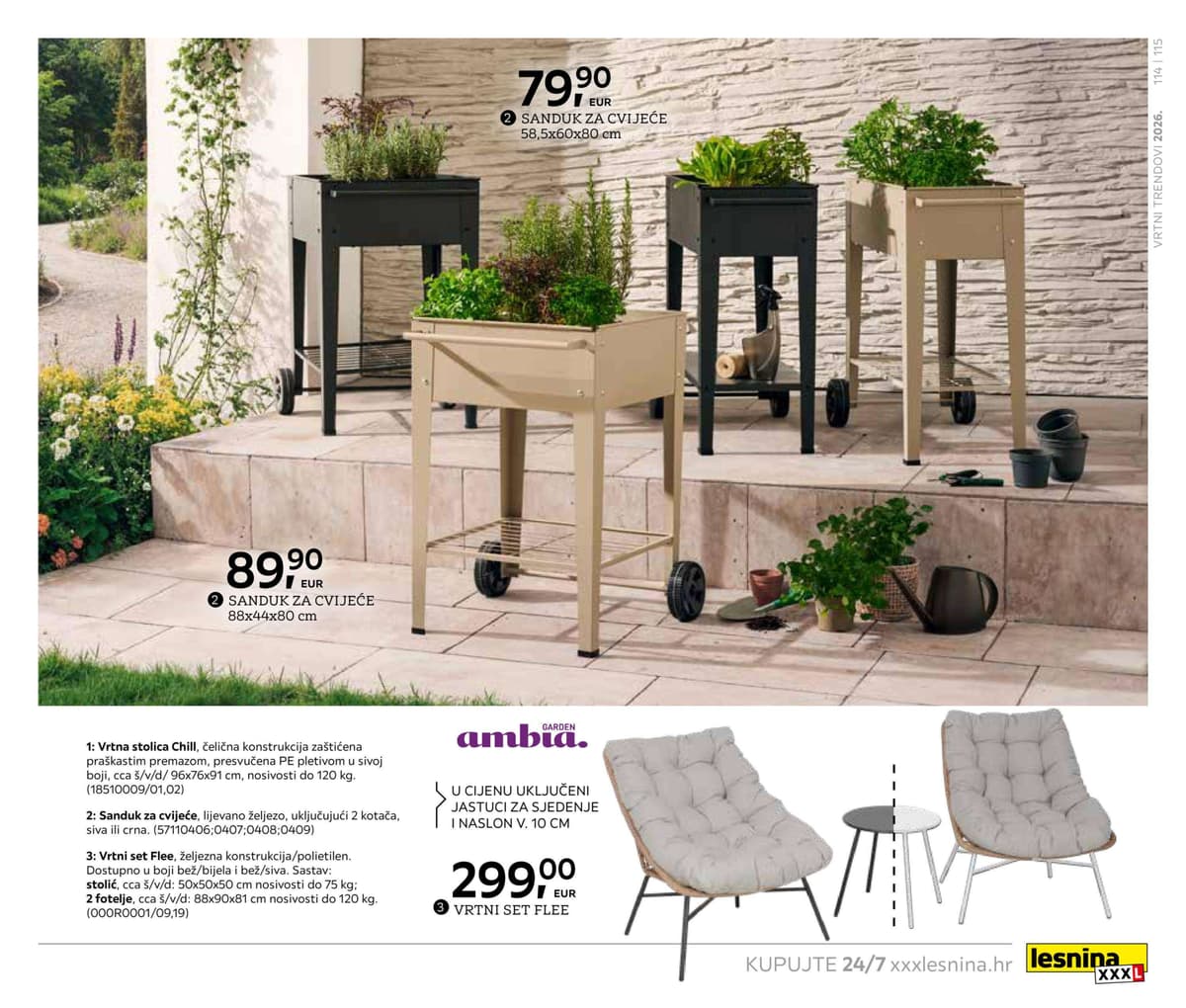 Stranica 115. Lesnina kataloga - Vrtni trendovi 2026. od 27.02.2026.