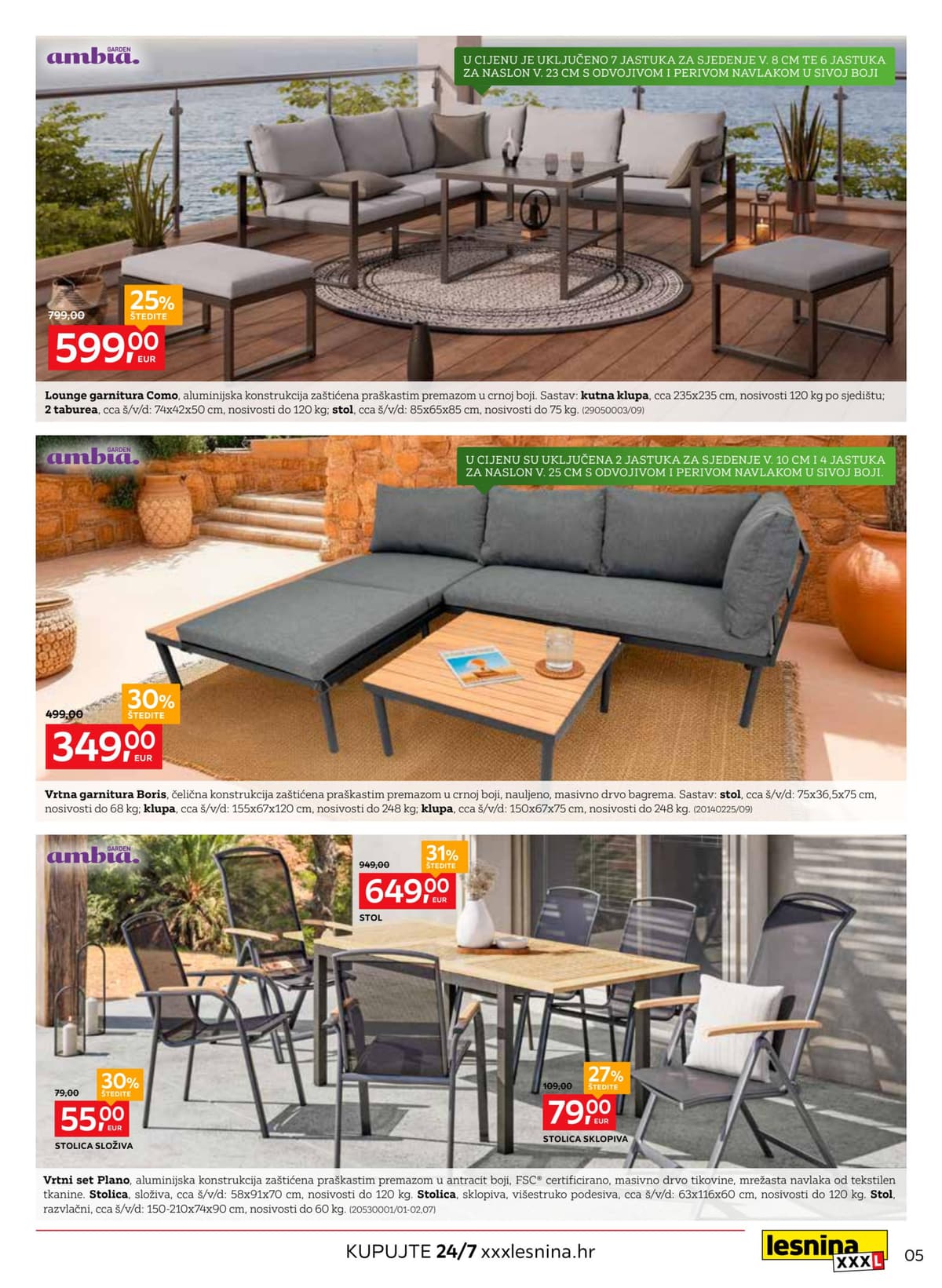 Stranica 5. Lesnina kataloga - Oaza za opuštanje od 01.04.2026.