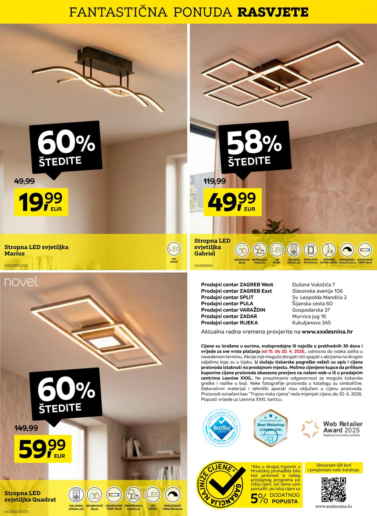 Stranica 3. Lesnina kataloga - Fantastična ponuda rasvjete od 15.04.2026.