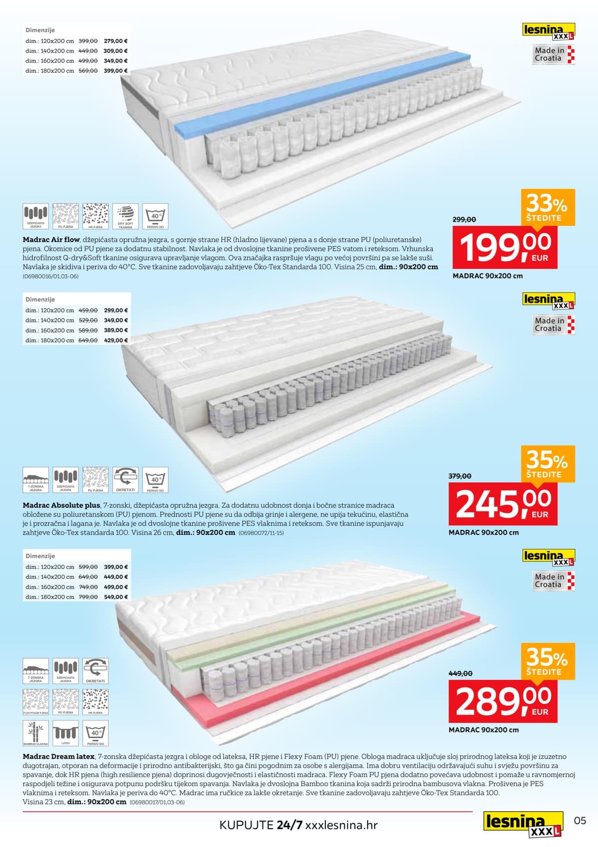 Stranica 5. Lesnina kataloga - Zaspi lakše, spavaj bolje od 21.04.2026.