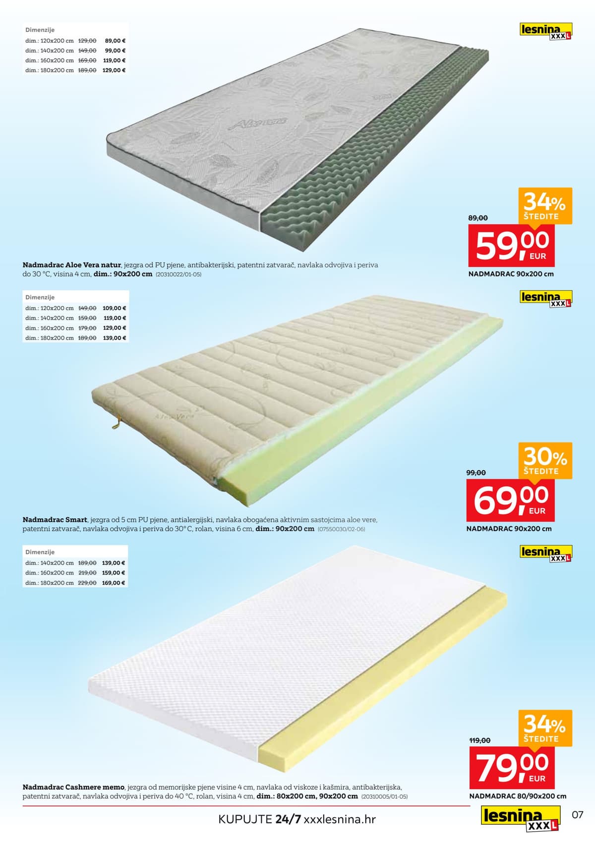 Stranica 7. Lesnina kataloga - Zaspi lakše, spavaj bolje