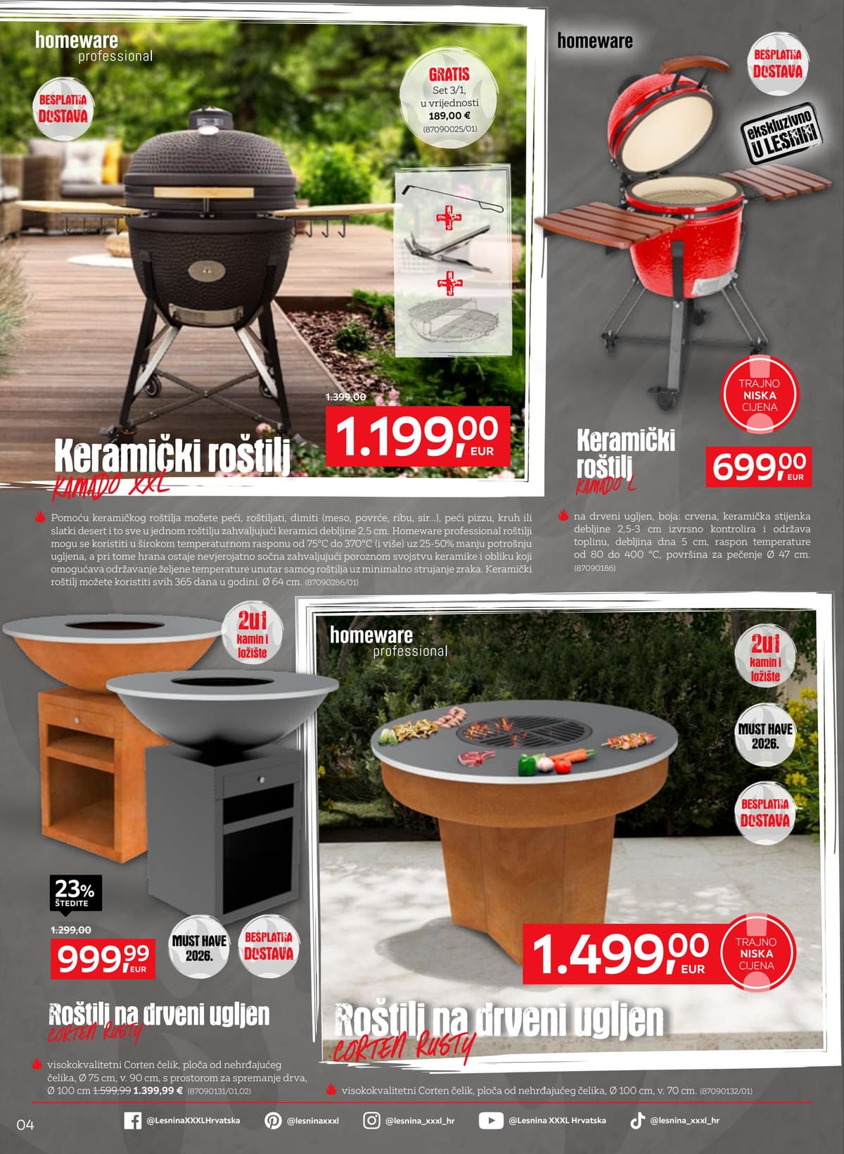 Stranica 4. Lesnina kataloga - Ljetne roštiljade od 04.07.2026