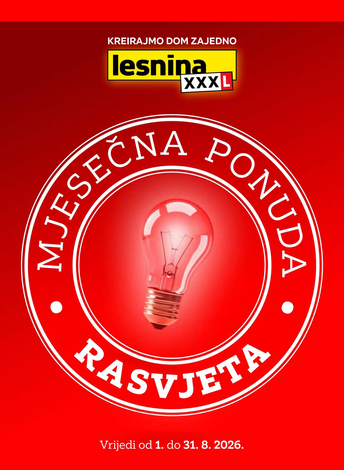 Stranica 1. Lesnina kataloga - Rasvjeta kolovoz 2026 od 02.08.2026.