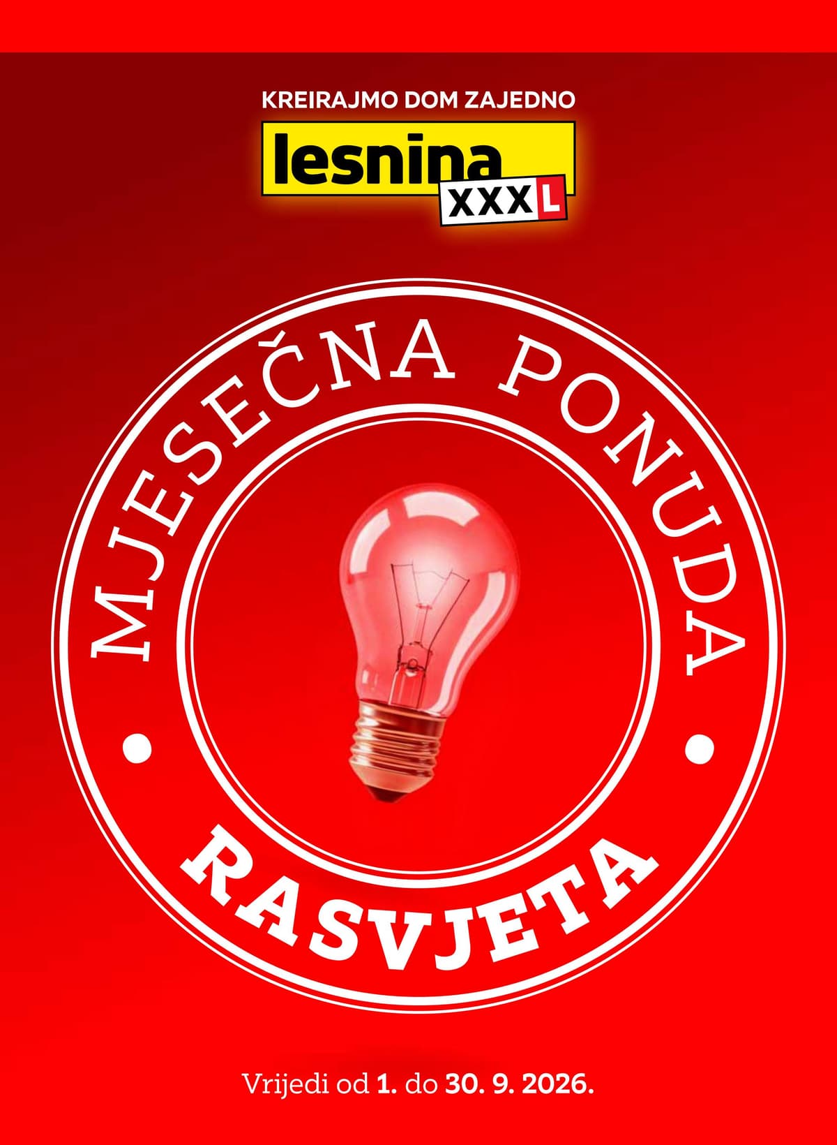 Stranica 1. Lesnina kataloga - Rasvjeta rujan 2026 od 01.09.2026.